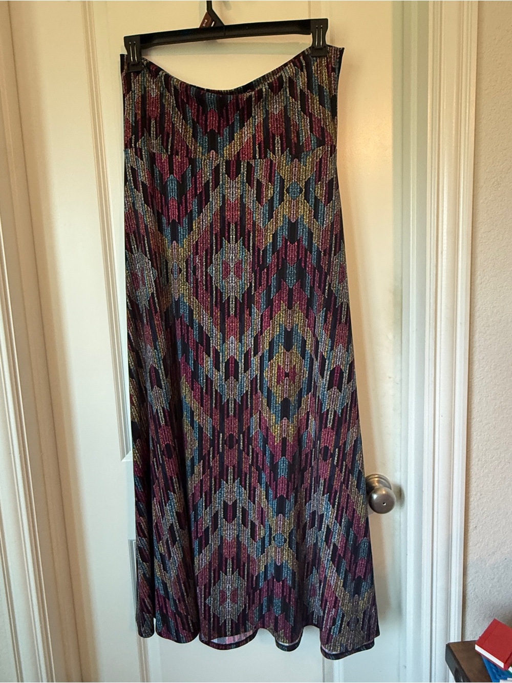 LuLaRoe Aztec Maxi Skirt in White, Black, Purple, Teal, Gold